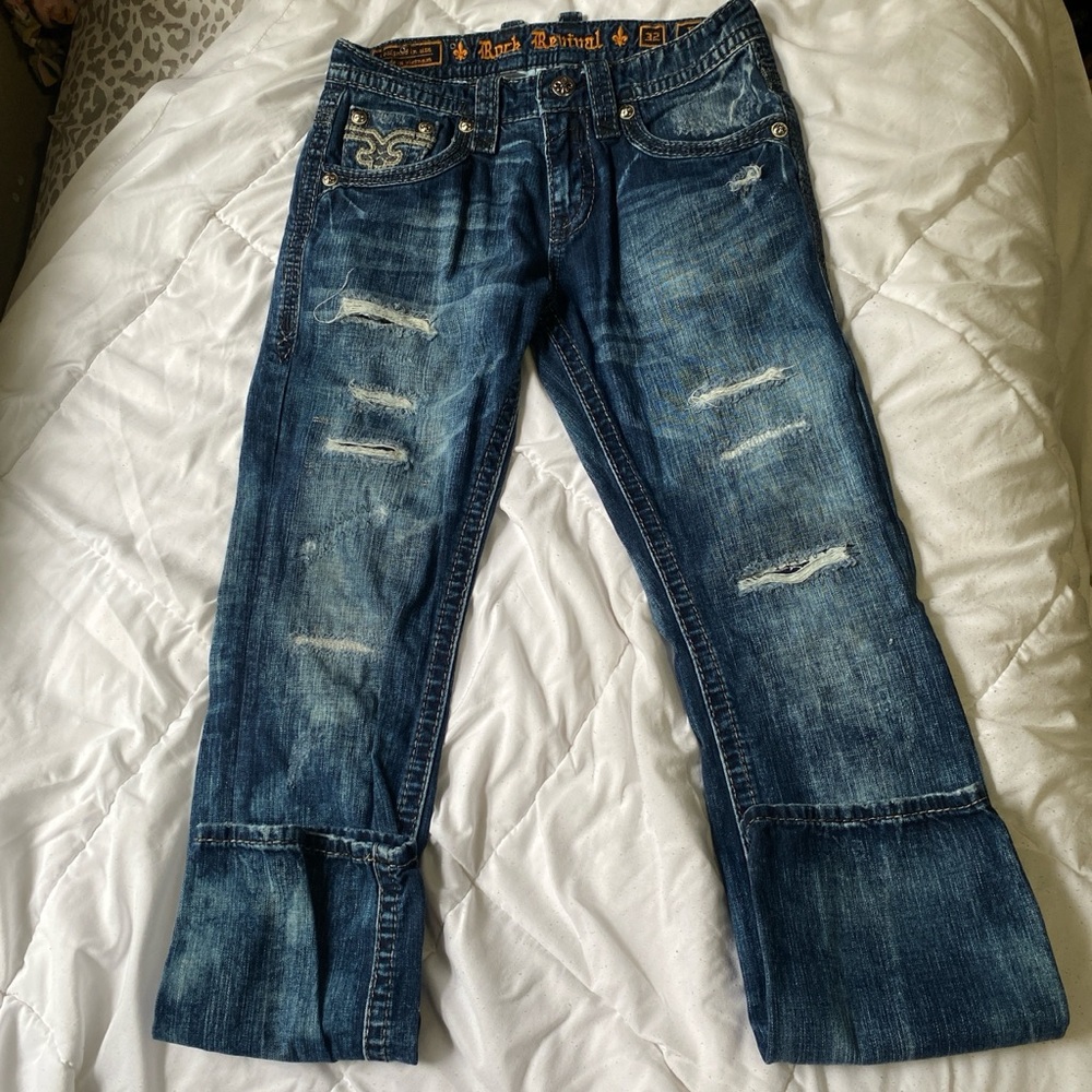 Rock revival mens jeans